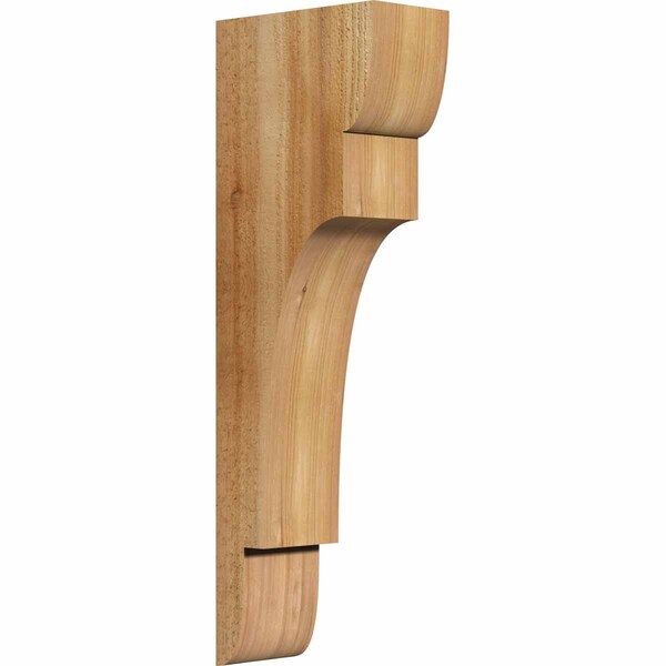 Ekena Millwork New Brighton Rough Sawn Corbel, Western Red Cedar, 4"W x 8"D x 24"H COR04X08X24NEB00RWR - main